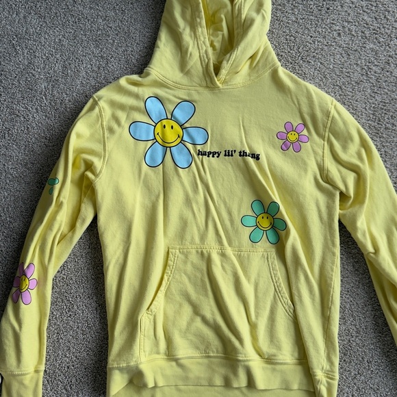 Zumiez By Sami Ryan x Smiley Lil Thang Yellow Hoodie - Picture 3 of 4